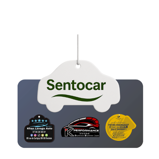 Désodorisant voiture personnalisé Sentocar®